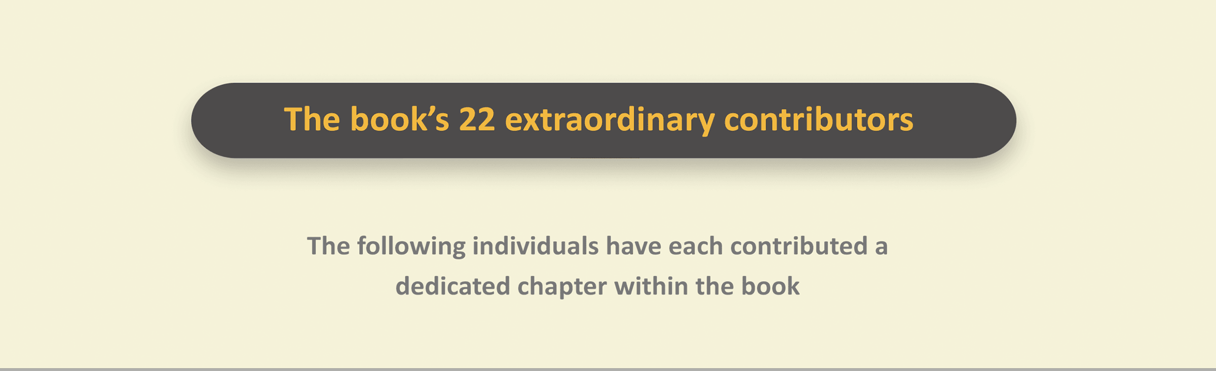 Contributor Title